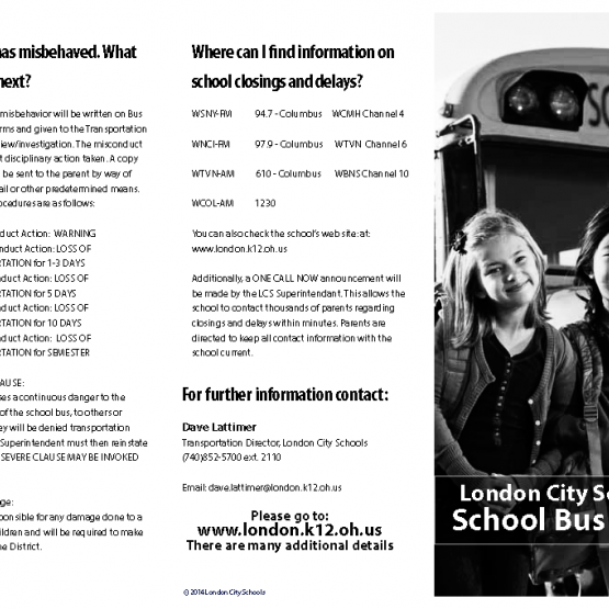 Bus Safety brochure